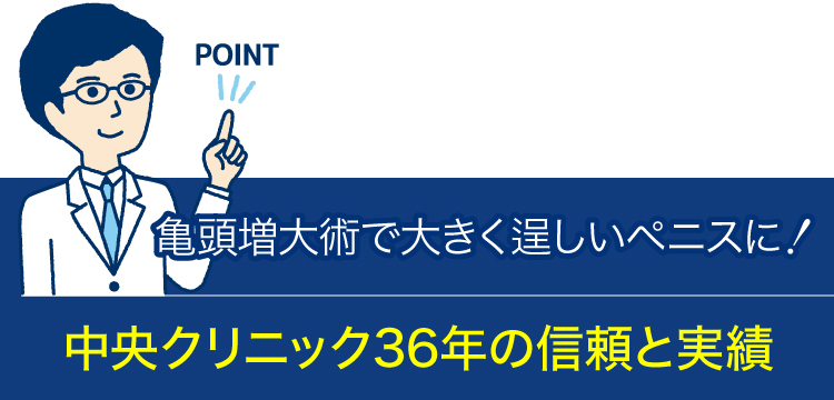 美容外科専門医の亀頭増大で大きく逞しく